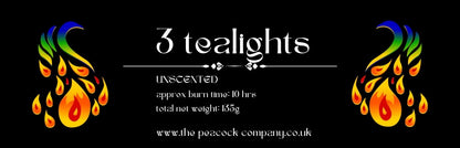 Unscented Tealights - Set of 3